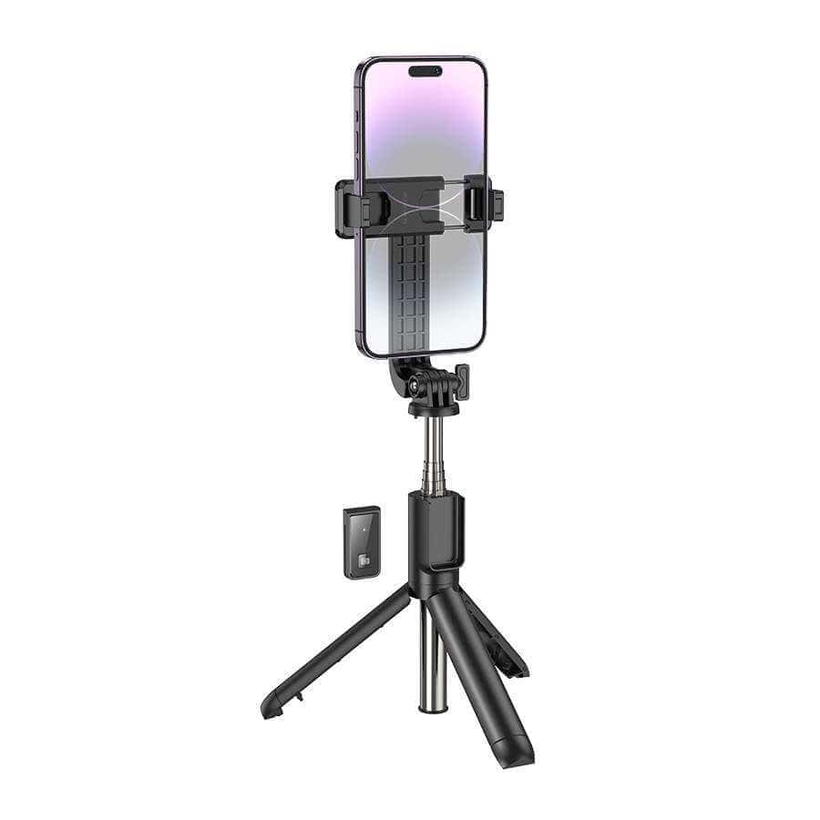 BOROFONE BY11 Bluetooth Remote Control Selfie Stick With Tripod Desktop Stand Self-Timer Portable Stretchable Holder Anti-Shake Stabilizer BOROFONE BY11 Bluetooth Remote Control Selfie Stick With Tripod Desktop Stand Self-Timer Portable Stretchable Holder Anti-Shake Stabilizer